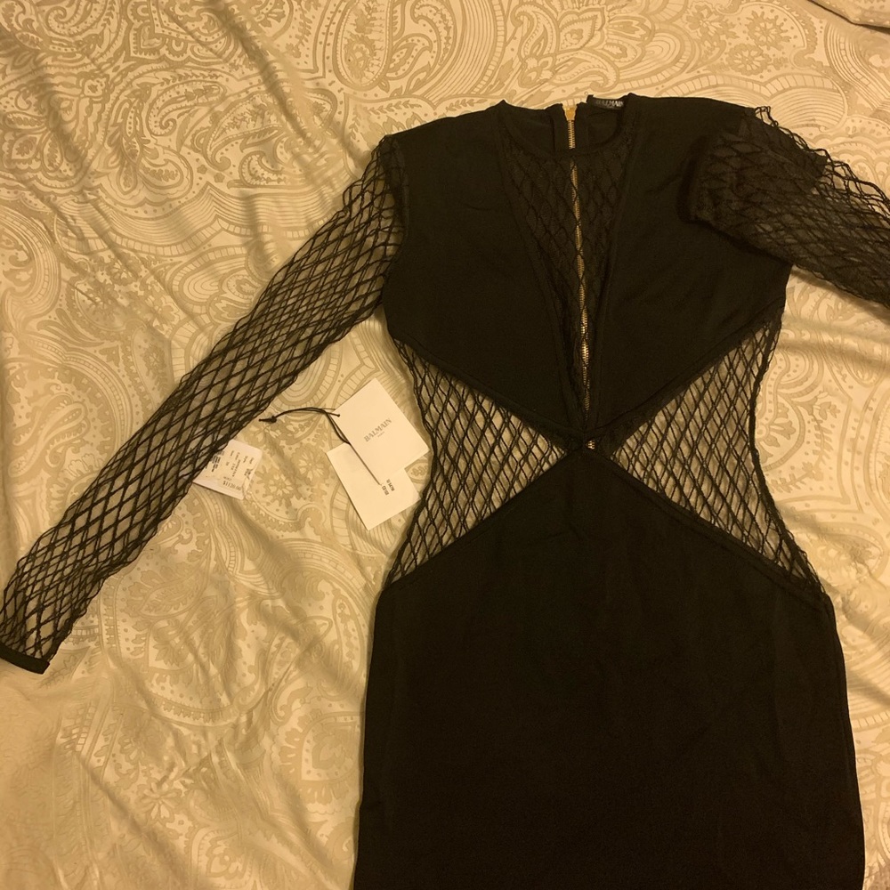 Black Balmain Dress